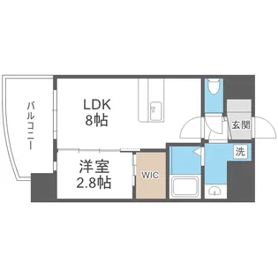 セレニテ難波ミラク弐番館【4階】の間取り