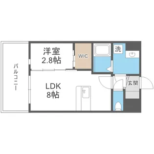 セレニテ難波ミラク弐番館【3階】の間取り