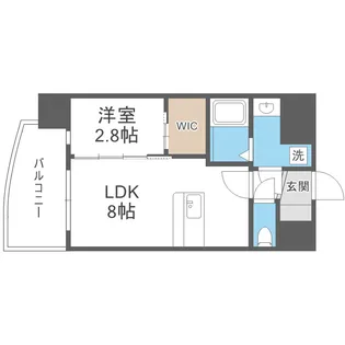 セレニテ難波ミラク弐番館【2階】の間取り