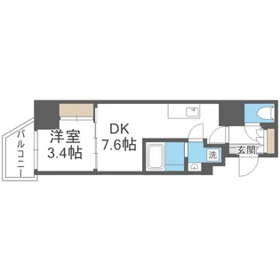 アプリーレ松屋町【11階】の間取り