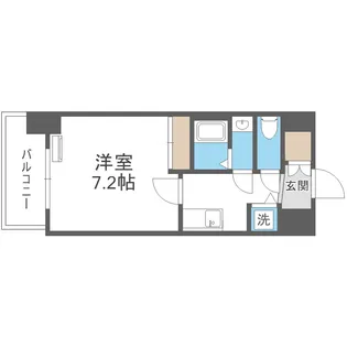 アドバンス大阪城ベレッツァ【9階】の間取り