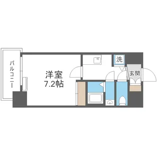 アドバンス大阪城ベレッツァ【9階】の間取り