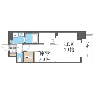 コンフォリア・リヴ北浜平野町【3階】の間取り