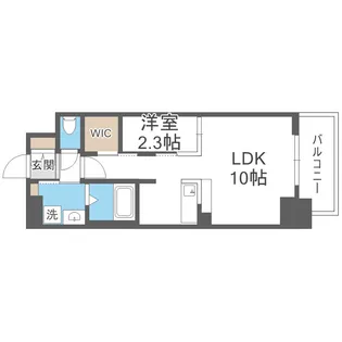 コンフォリア・リヴ北浜平野町【3階】の間取り