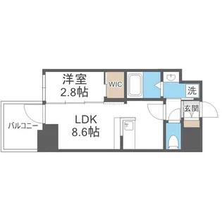 コンフォリア・リヴ北浜平野町【9階】の間取り