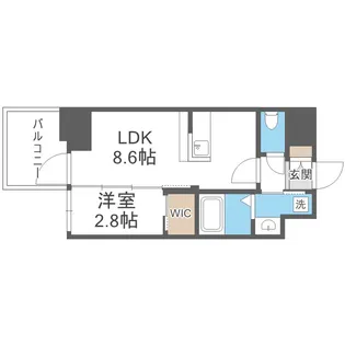 コンフォリア・リヴ北浜平野町【12階】の間取り