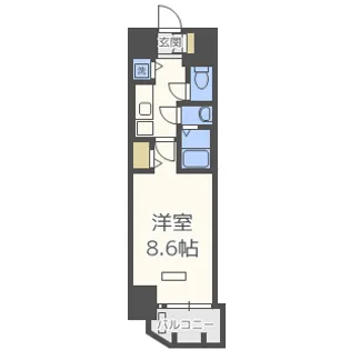 プレサンス本町エクストラ【10階】の間取り