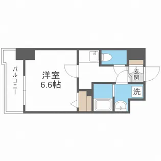 ミラージュパレス南堀江【4階】の間取り