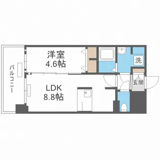 プレサンスOSAKA DOMECITYビーツ【12階】の間取り