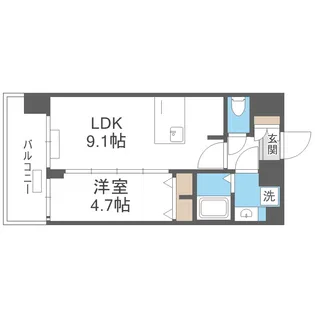 プレサンス森ノ宮 THEゲート【10階】の間取り