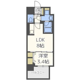 アーバネックス西天満【10階】の間取り