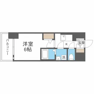 エスリード難波ザ・アーク【12階】の間取り