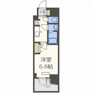 プレサンス四天王寺前夕陽ヶ丘アクティ【10階】の間取り