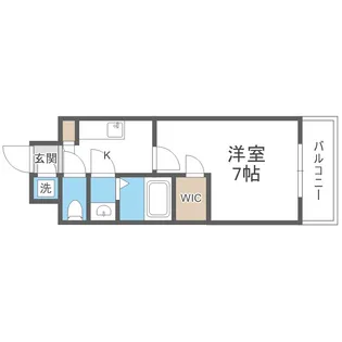 エスリード難波THE FIRST【2階】の間取り