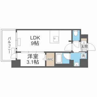 プレサンス塚本ミッドマーク【2階】の間取り
