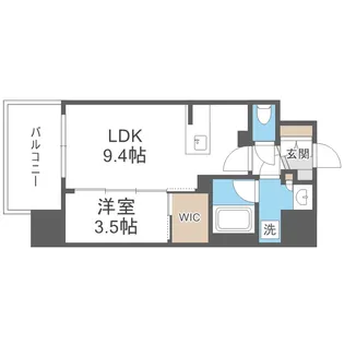 シーズンフラッツ福島【4階】の間取り