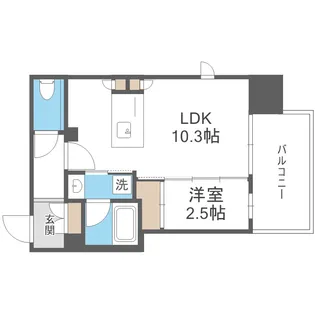 シーズンフラッツ福島【8階】の間取り