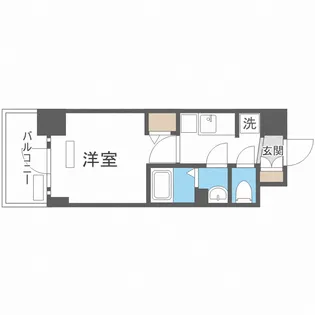 プレサンス福島ミッドエル【7階】の間取り