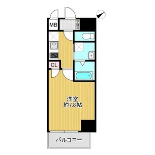 エスカーサ大阪WEST九条駅前【9階】の間取り