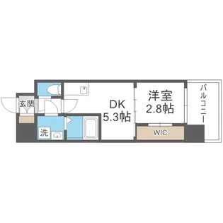 セレニテ難波ミラク参番館【3階】の間取り