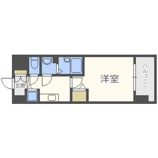 プレサンス南森町駅前【8階】の間取り