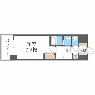 プライムアーバン南森町【8階】の間取り