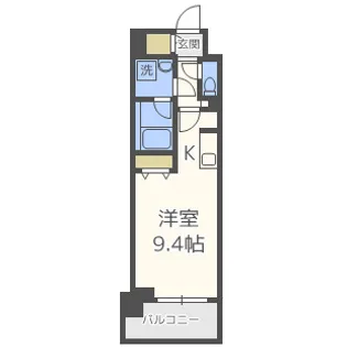 コンフォリア京町堀【11階】の間取り