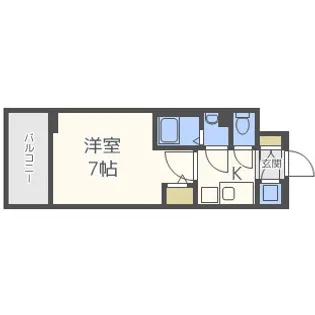 エスリード大阪城南グランデュクス【6階】の間取り