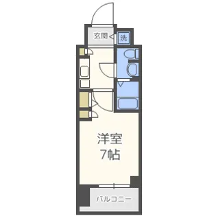 スワンズ谷町セントシティ【6階】の間取り