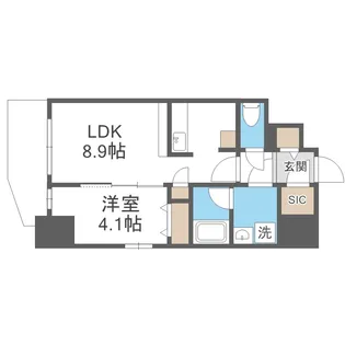 エスリードレジデンス大阪谷町ザ・マークス【3階】の間取り