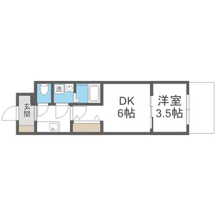 エスリードレジデンス大阪谷町ザ・マークス【3階】の間取り