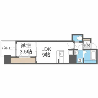 セレニテ堺筋本町プリエ【12階】の間取り