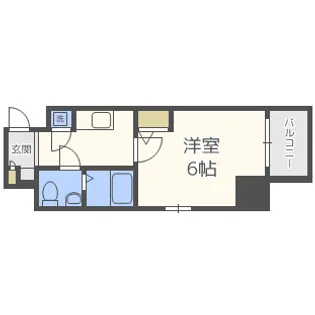 エスリード靱公園【5階】の間取り