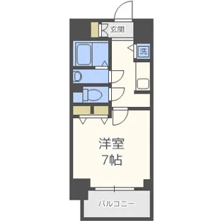 ジアコスモ江戸堀パークフロント【4階】の間取り