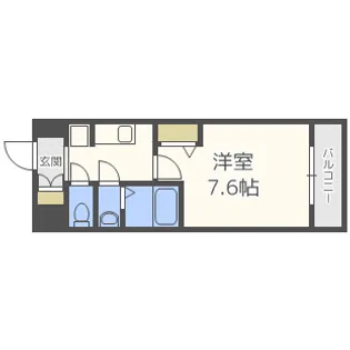 プランドール江戸堀レジデンス【2階】の間取り