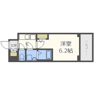 エスリード本町靱公園レジデンス【7階】の間取り