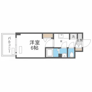 プレサンス新大阪ストリーム【6階】の間取り