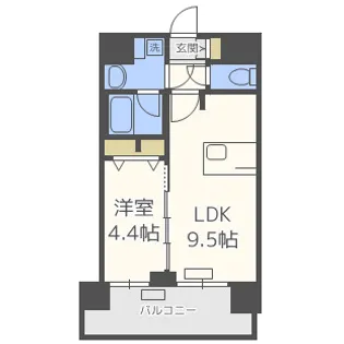 プレサンス大阪天満リバーシア【2階】の間取り