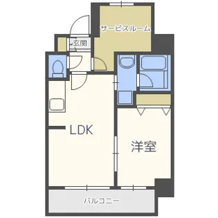 S-FORT福島LaLuna【4階】の間取り