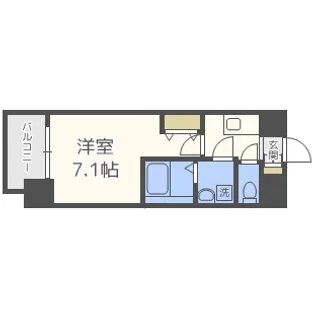 アドバンス大阪城グロリア【4階】の間取り