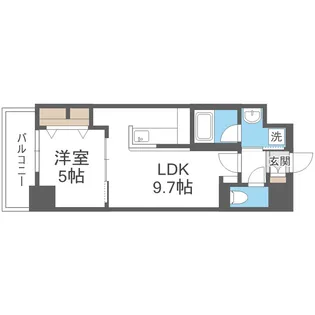 Gioia Sole【502号室】の間取り