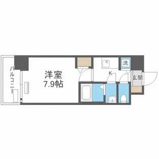 ディクス大阪城EASTレジデンス【6階】の間取り