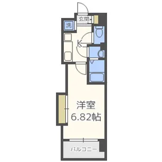 Luxe難波西Ⅲ【6階】の間取り