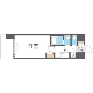 プレサンスNEO上新庄PRIMECRUIS【9階】の間取り