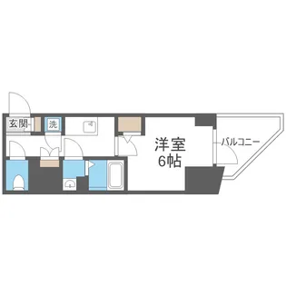 エスリードレジデンス大阪谷町ザ・マークス【3階】の間取り