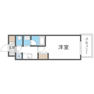 ブロード塚本駅前レジデンス【2階】の間取り