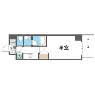 ブロード塚本駅前レジデンス【7階】の間取り