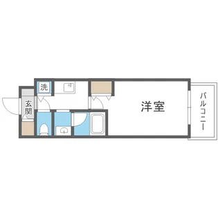 ブロード塚本駅前レジデンス【2階】の間取り