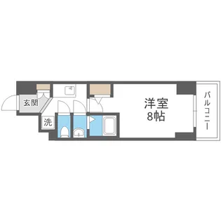 コンフォリア・リヴ谷町九丁目ソルテラス【14階】の間取り