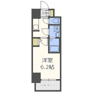 S-RESIDENCE南堀江【2階】の間取り